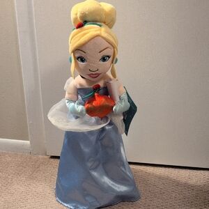 Disney Cinderella Holiday Greeter Plush Decor Figure NWT